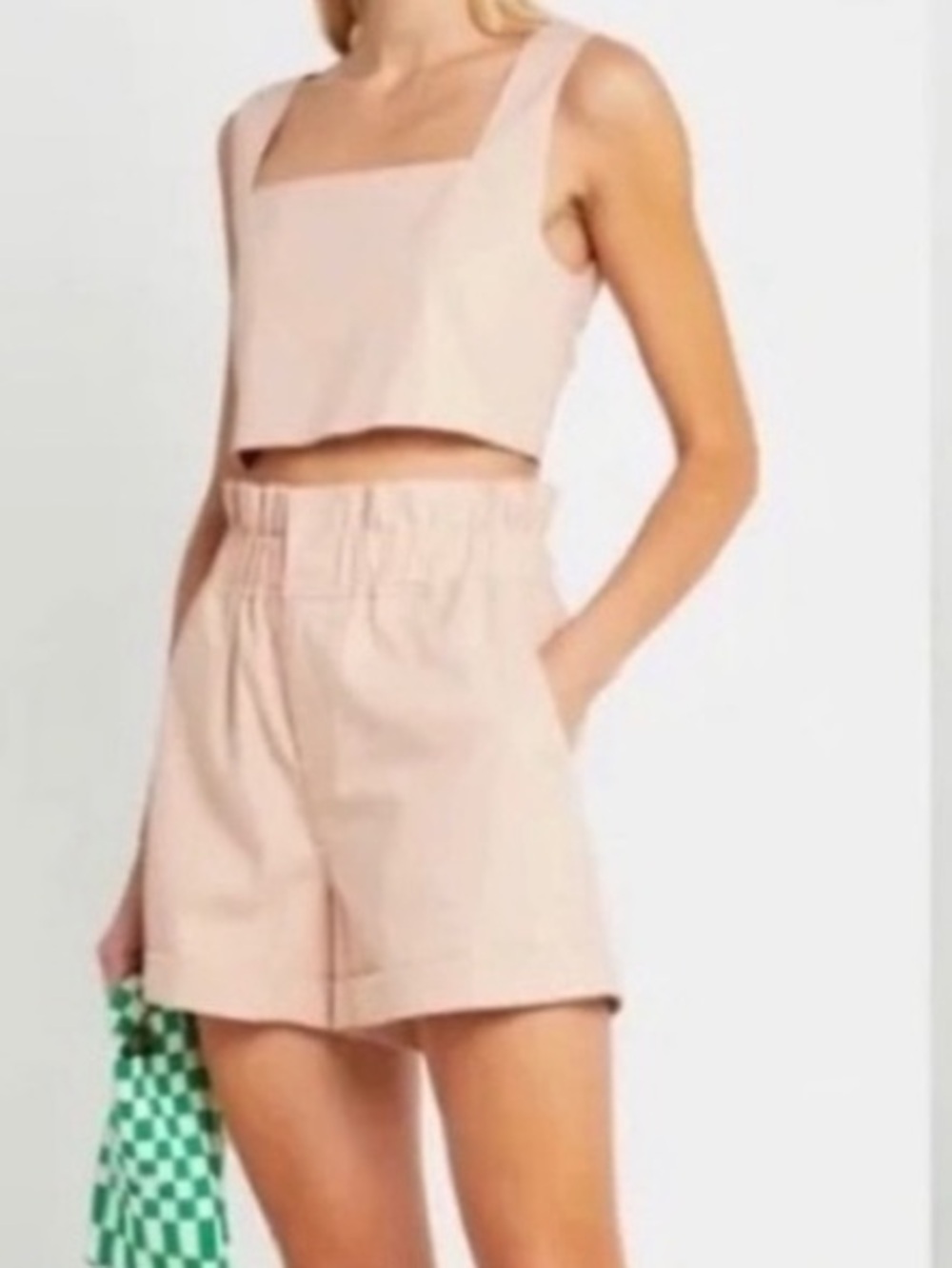 ❤️O.P.T One Pretty Time Vienna Tank in Pale Pink M - Picture 2 of 5